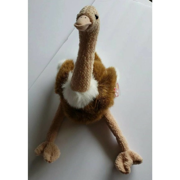 Ty Beanie Buddy "Stretch" the Ostrich 1998 – Retired – MWMT – Rare Classic - Picture 2 of 8